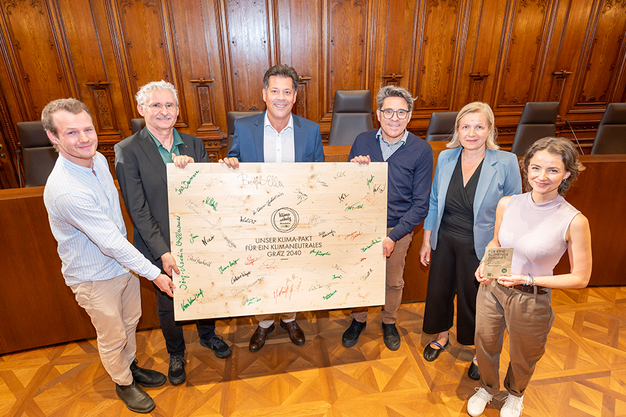 Gutes Klima bei der 1. Geburtstagsparty © Stadt Graz/Foto Fischer Gutes Klima bei der 1. Geburtstagsparty